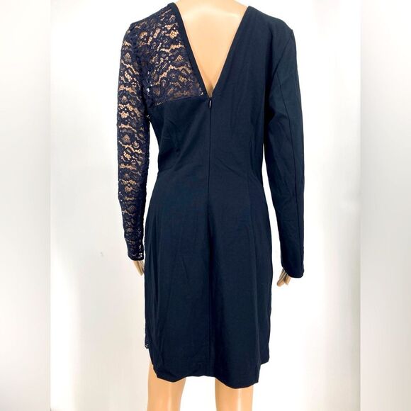 Venus Elegant Black Lace Mini Dress Size 10 - Picture 6 of 11